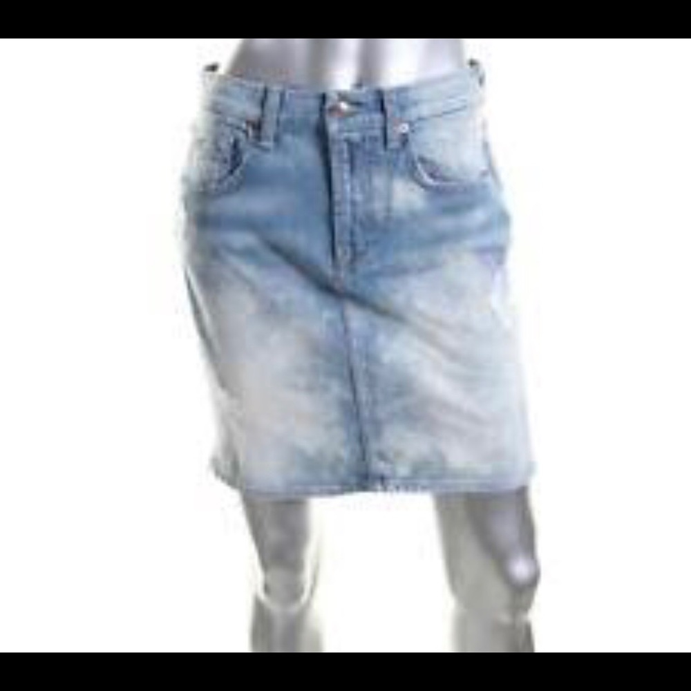 7 for all mankind distressed skirt